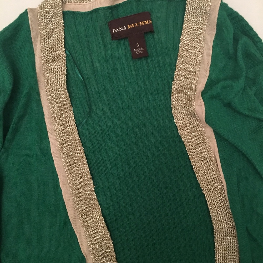 Dana Buchman Green Cardigan